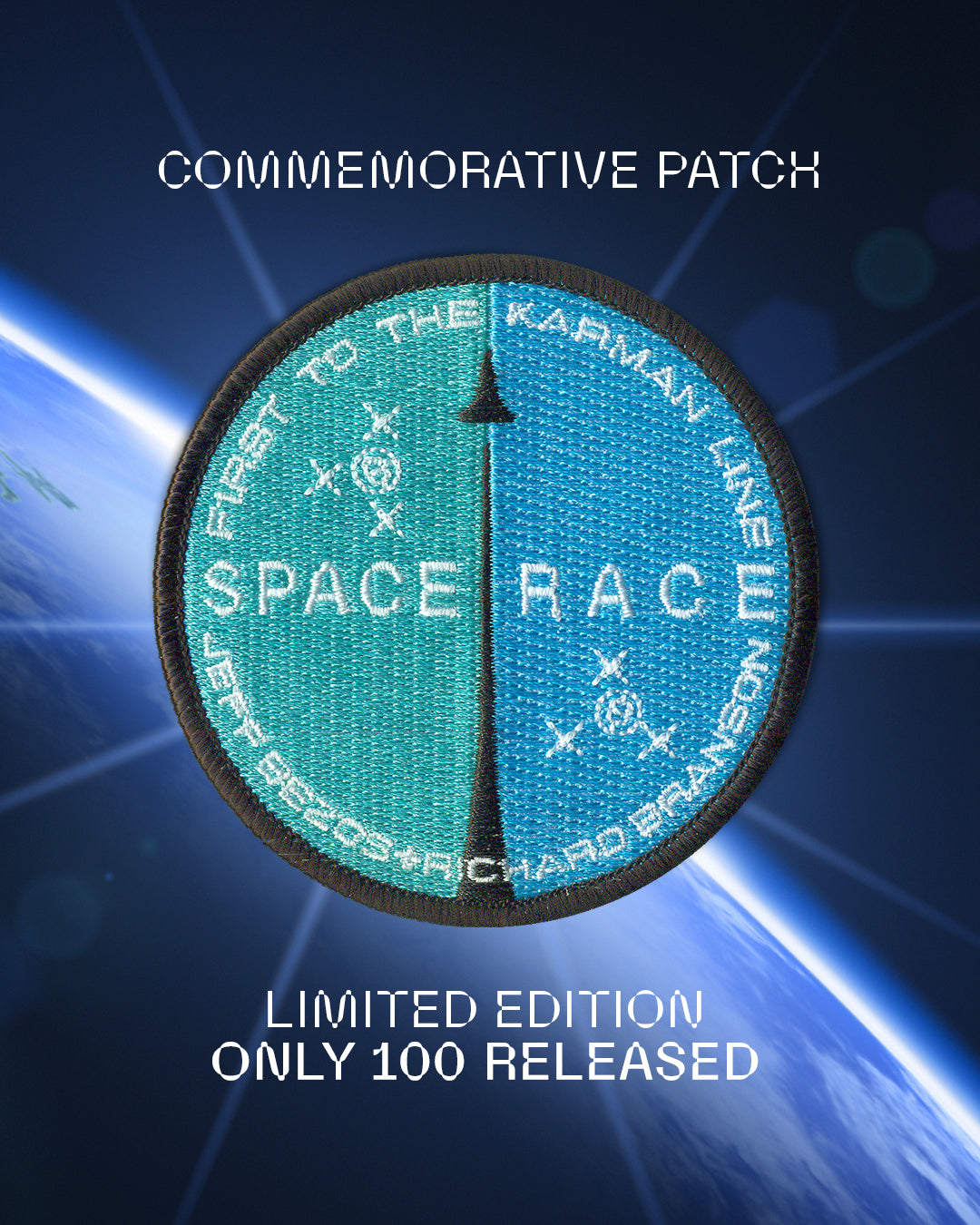 SPACE RACE MISSION PATCH